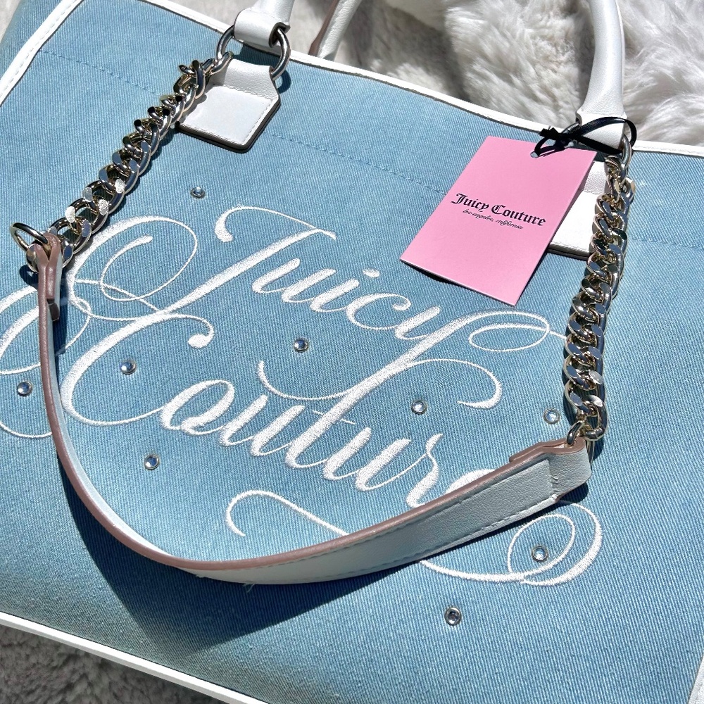 NEW Juicy Couture: Beach Tote in Denim